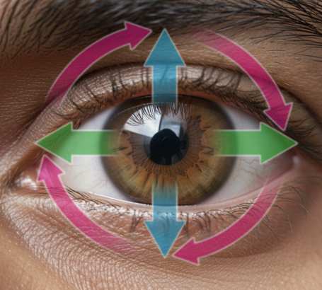 Uncontrolled, repeated eye movements affecting clarity and stability of vision.