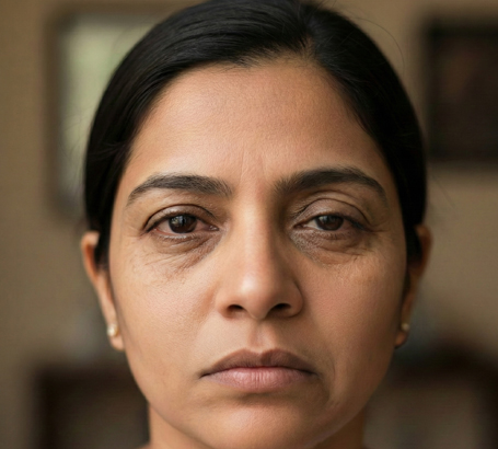 Age-related sagging, wrinkles, or fat deposits.